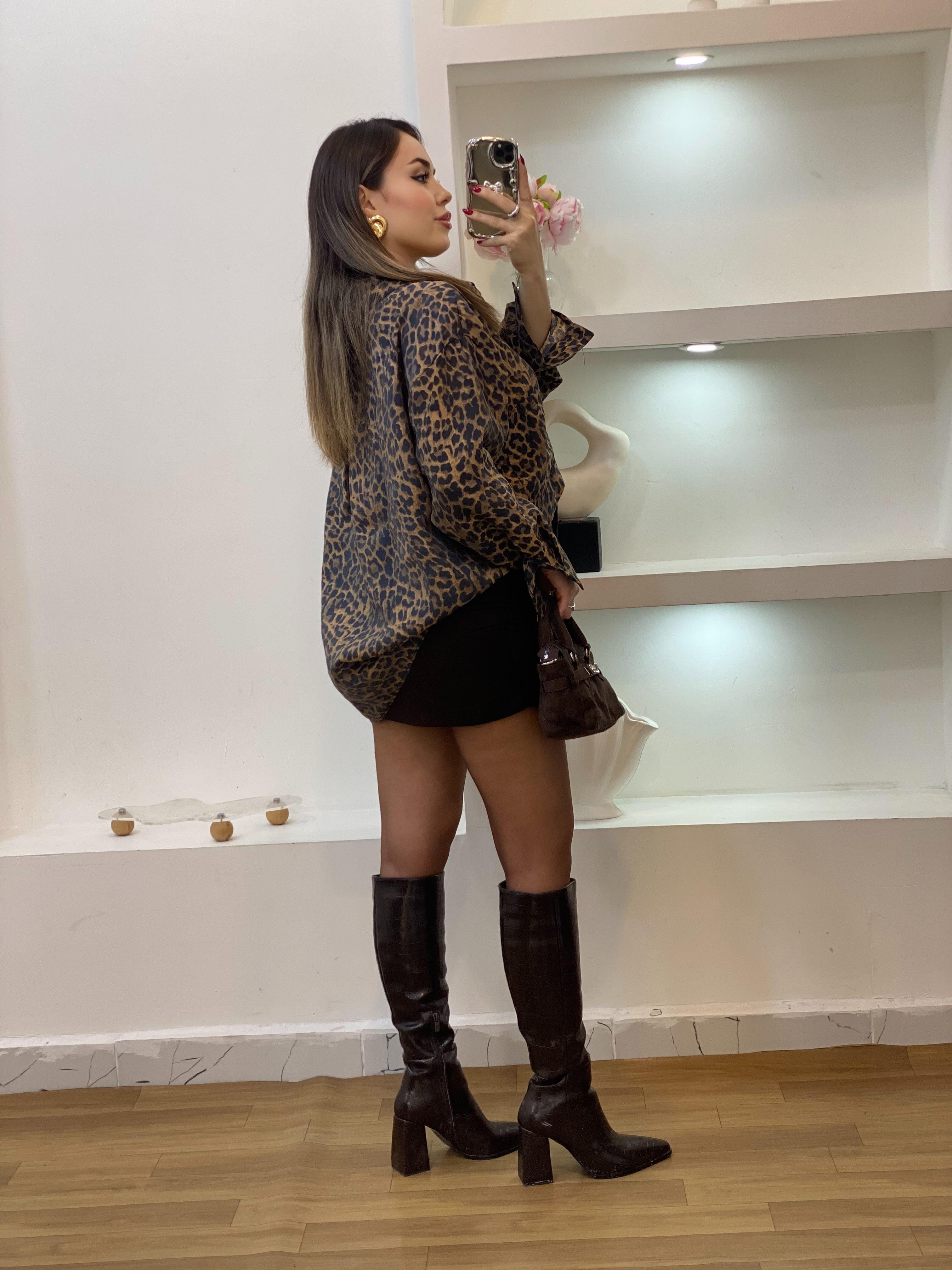 Leo Desen Lüx Kalite Salaş Model Gömlek 