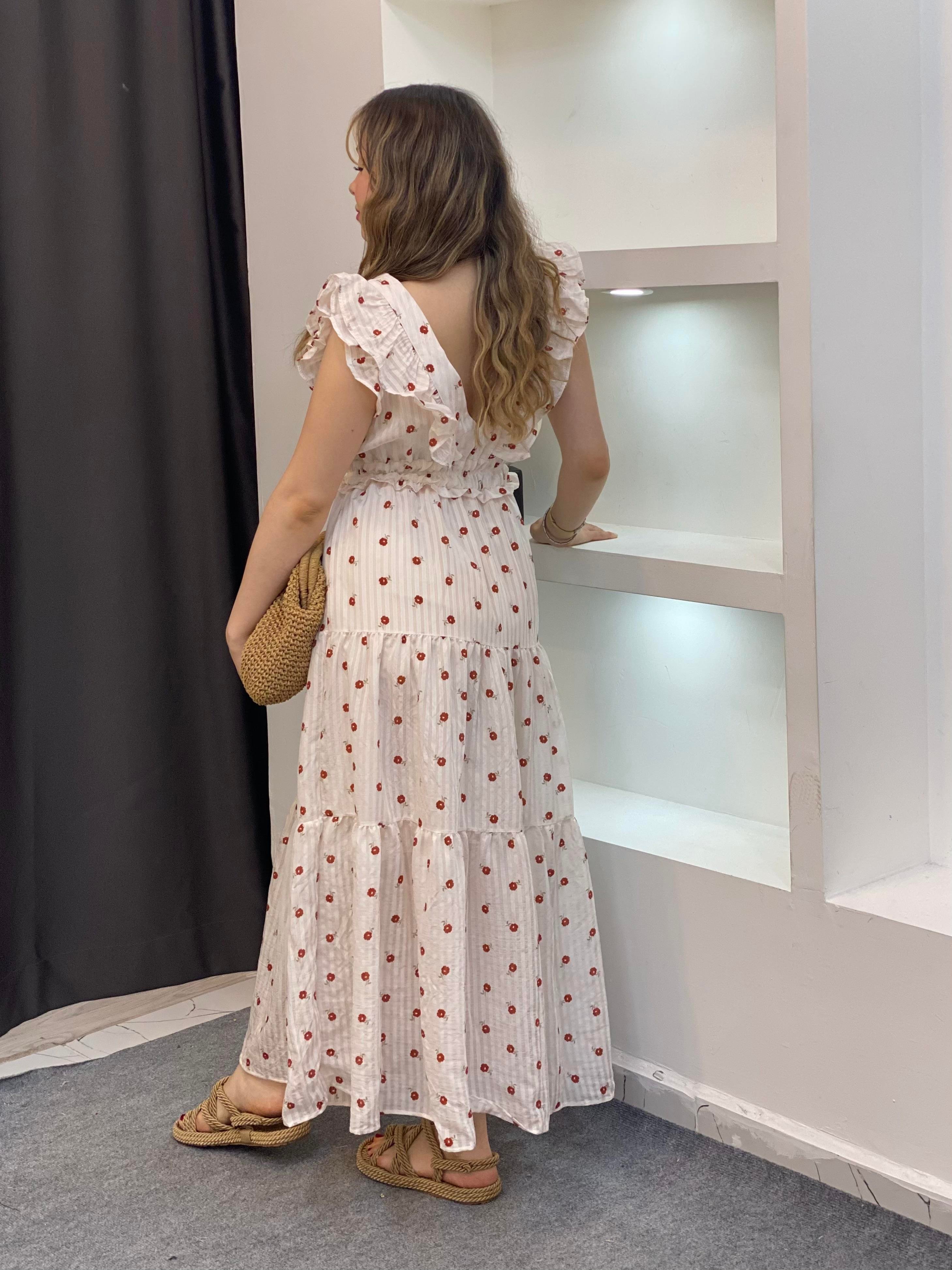Orj Marka Volanlı Model Elbise