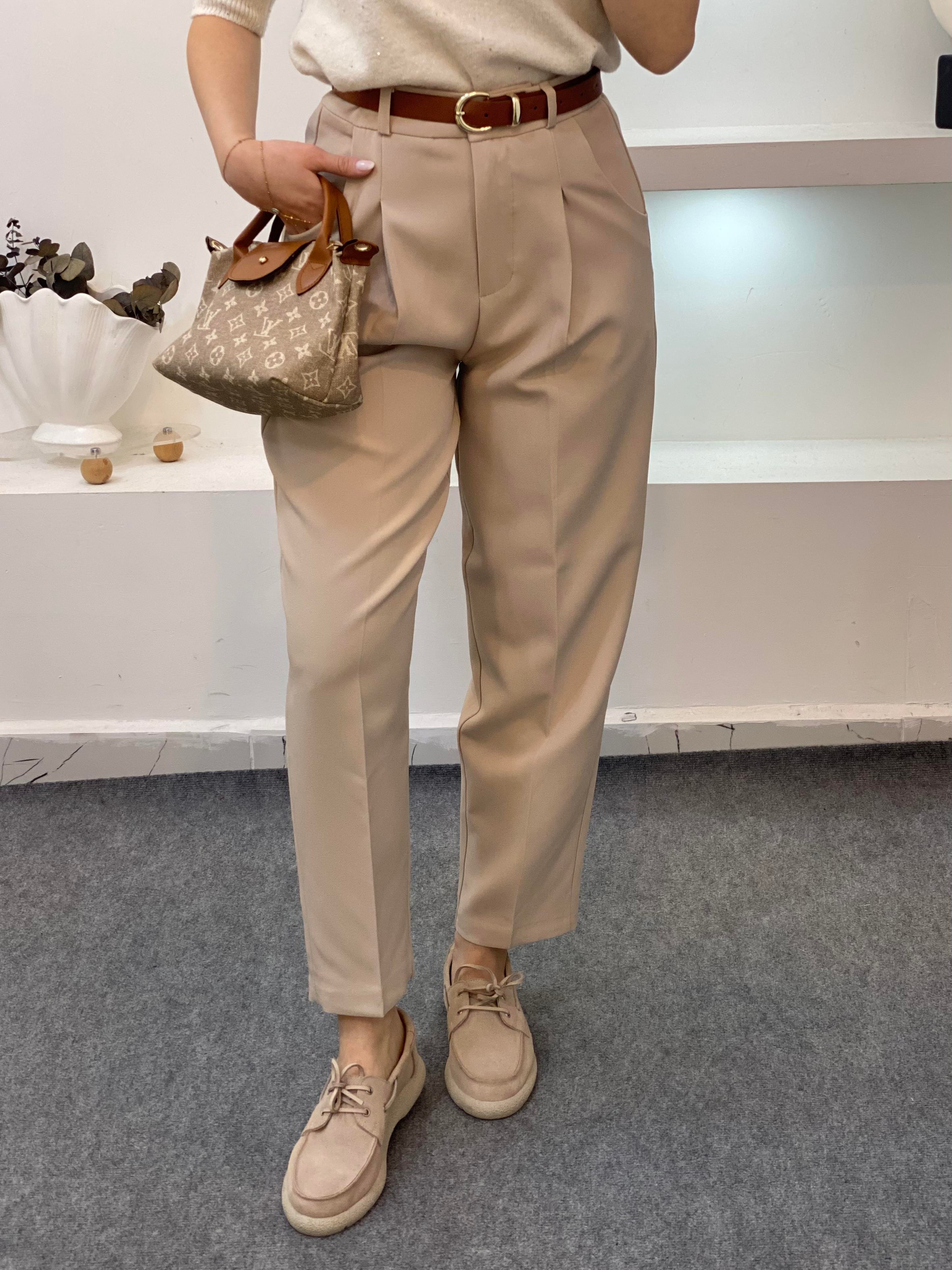 Perry Marka Bej Havuç Kesim Lüx Kalite Pantolon 