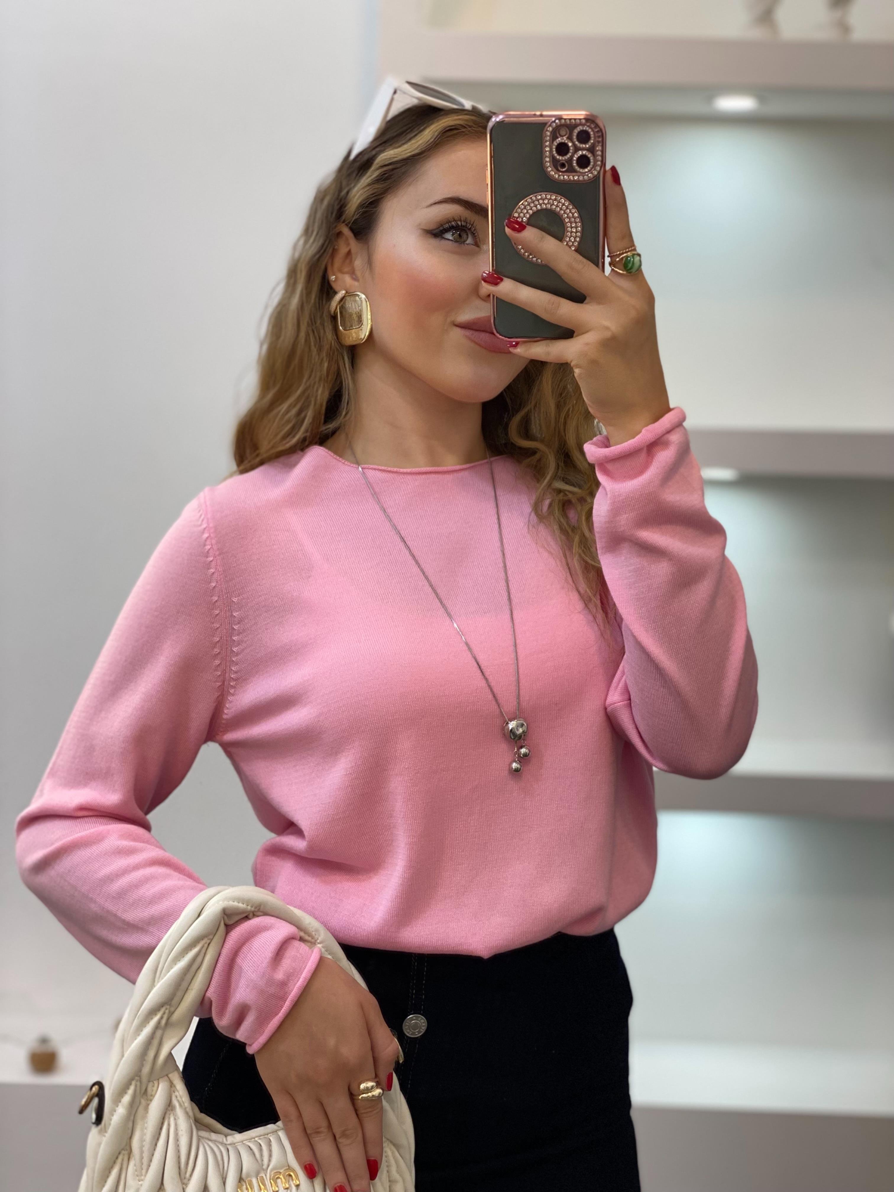 Q Marka Pembe Premium Kalite Triko