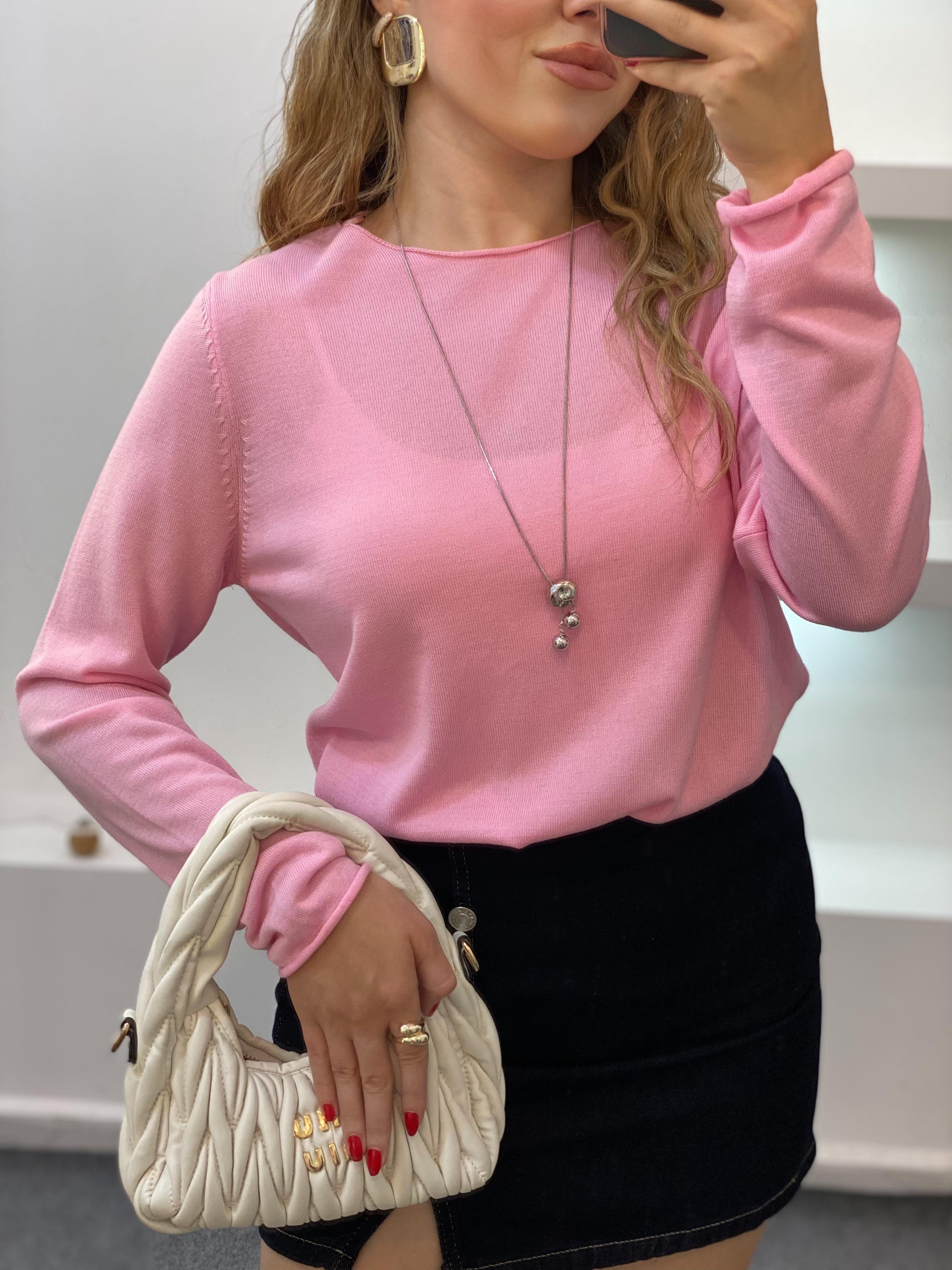 Q Marka Pembe Premium Kalite Triko
