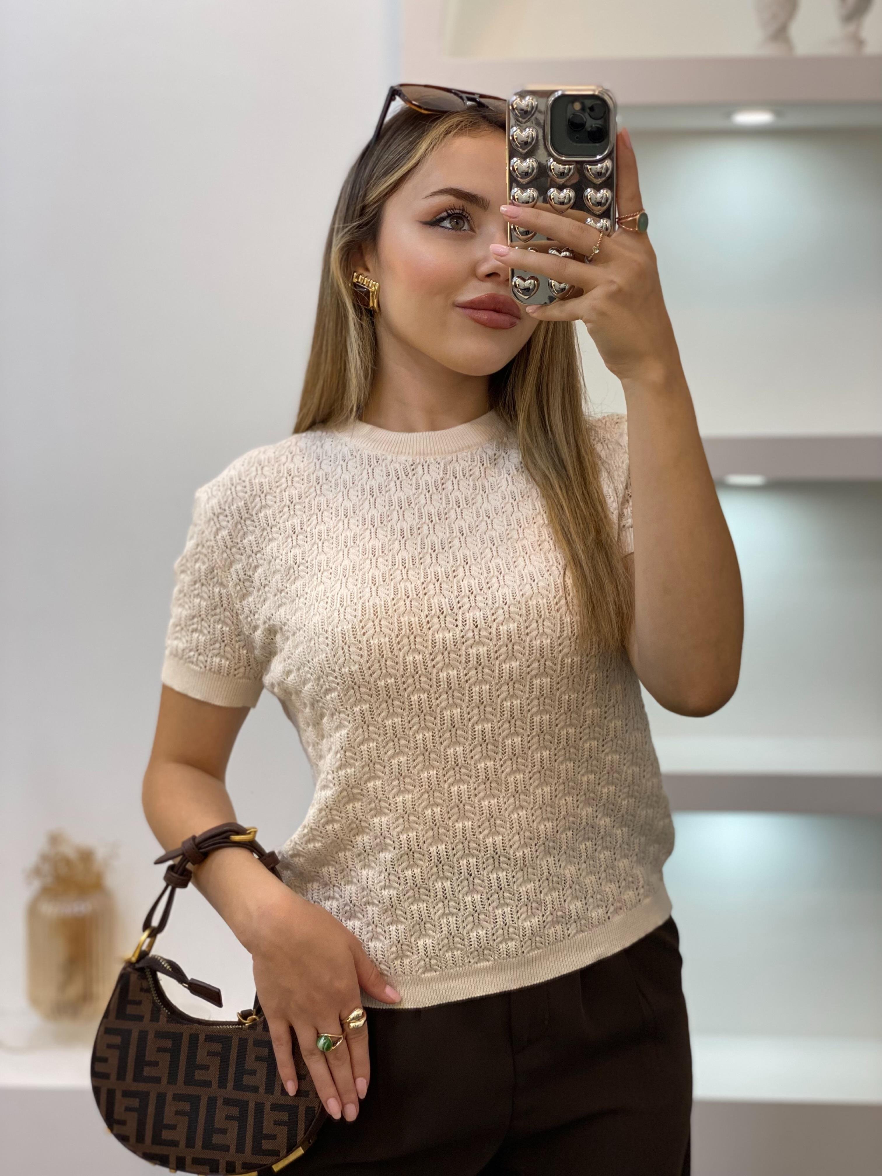 Q Marka Premium Ajurlu Triko Bluz