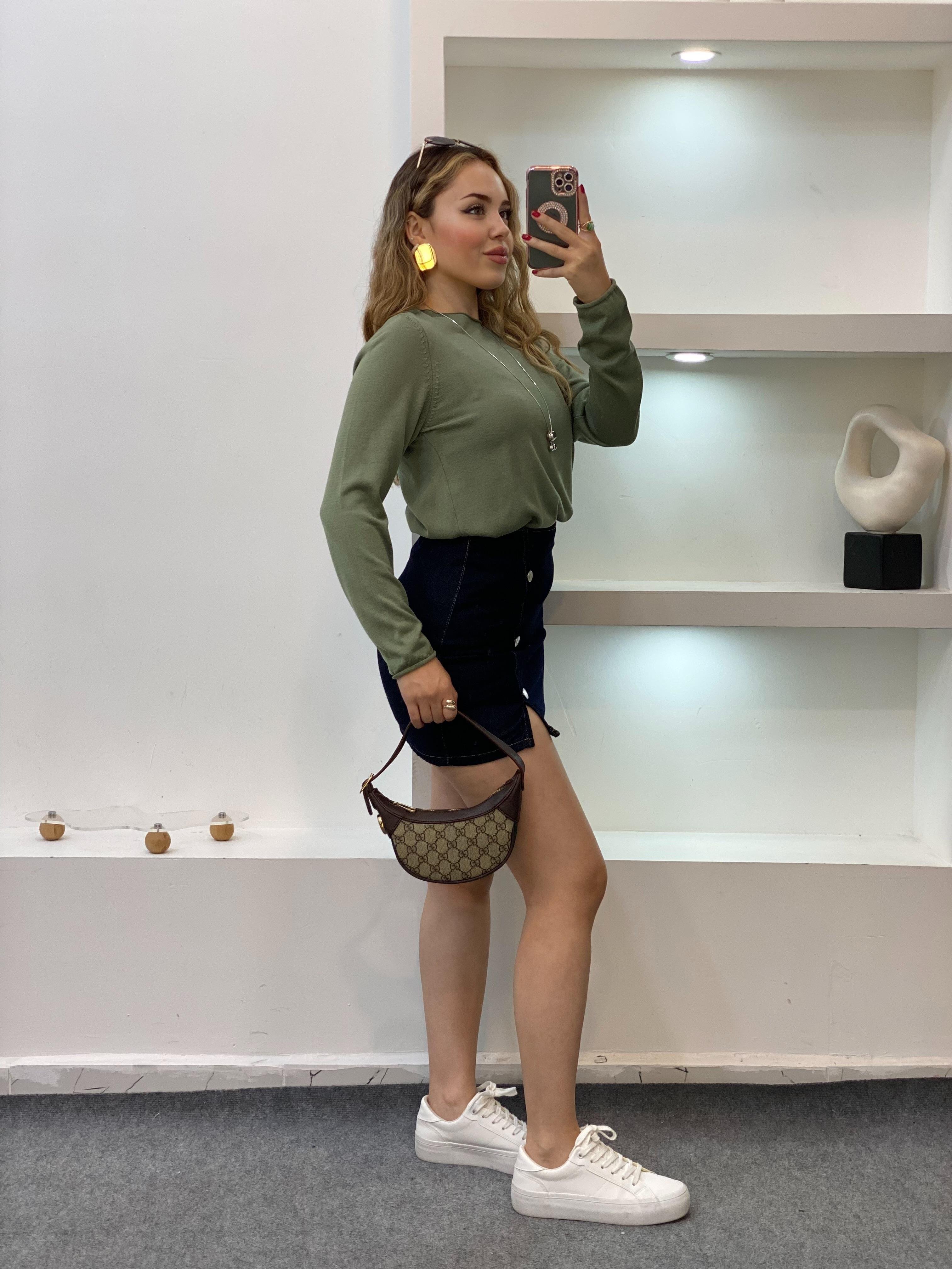Q Marka Yeşil Premium Kalite Triko