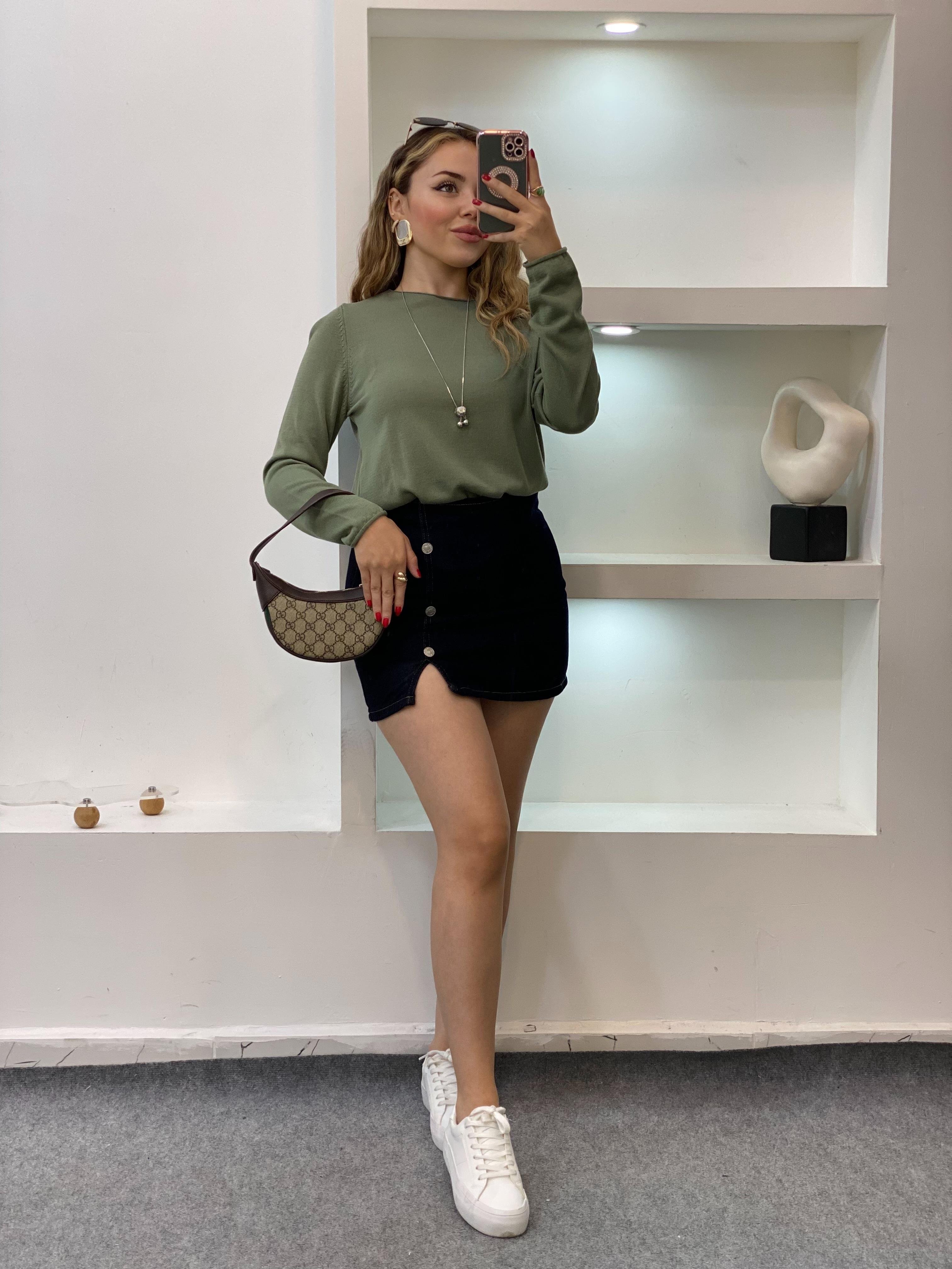 Q Marka Yeşil Premium Kalite Triko