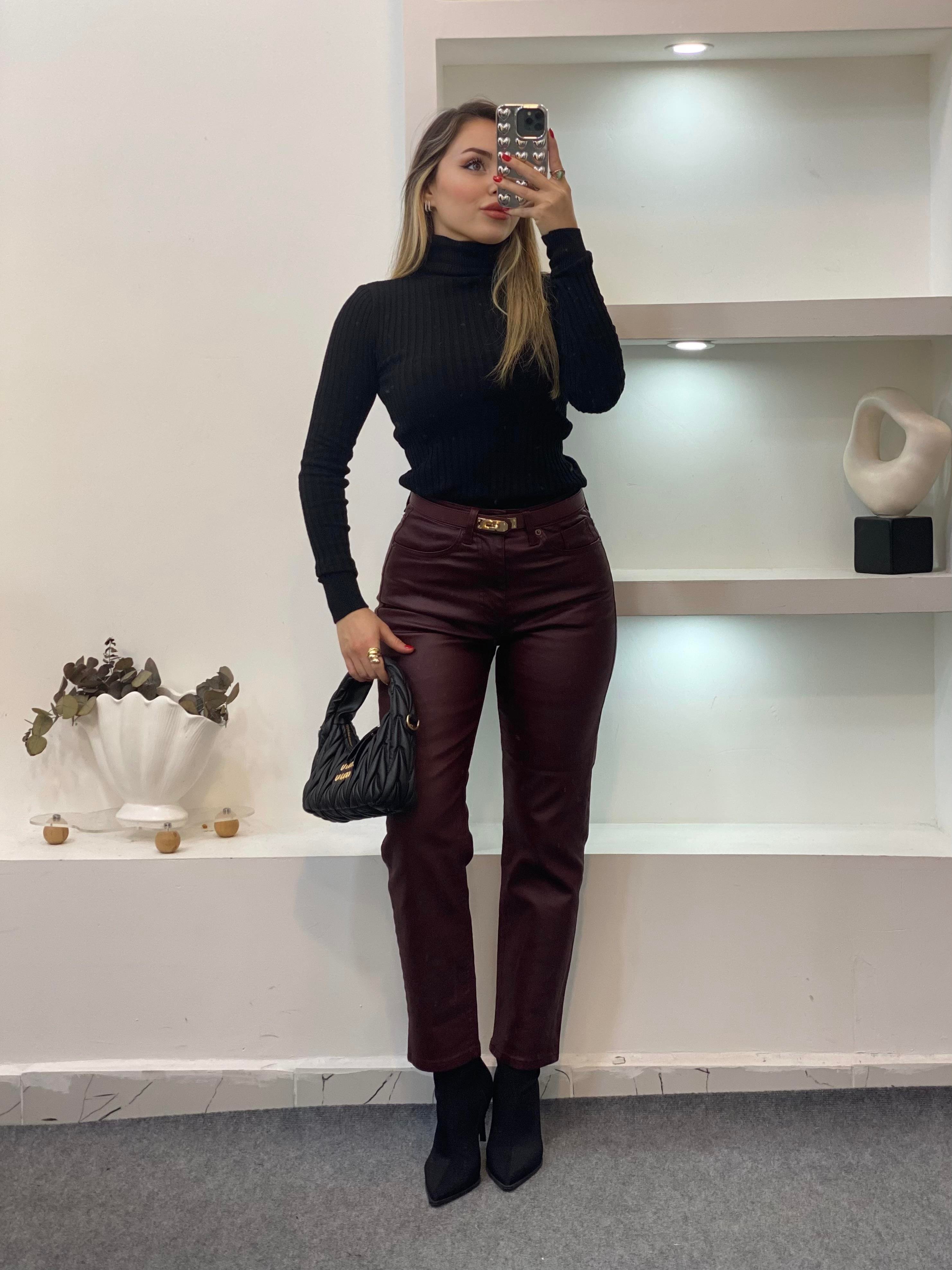 Siyah Balıkçı Yaka Triko