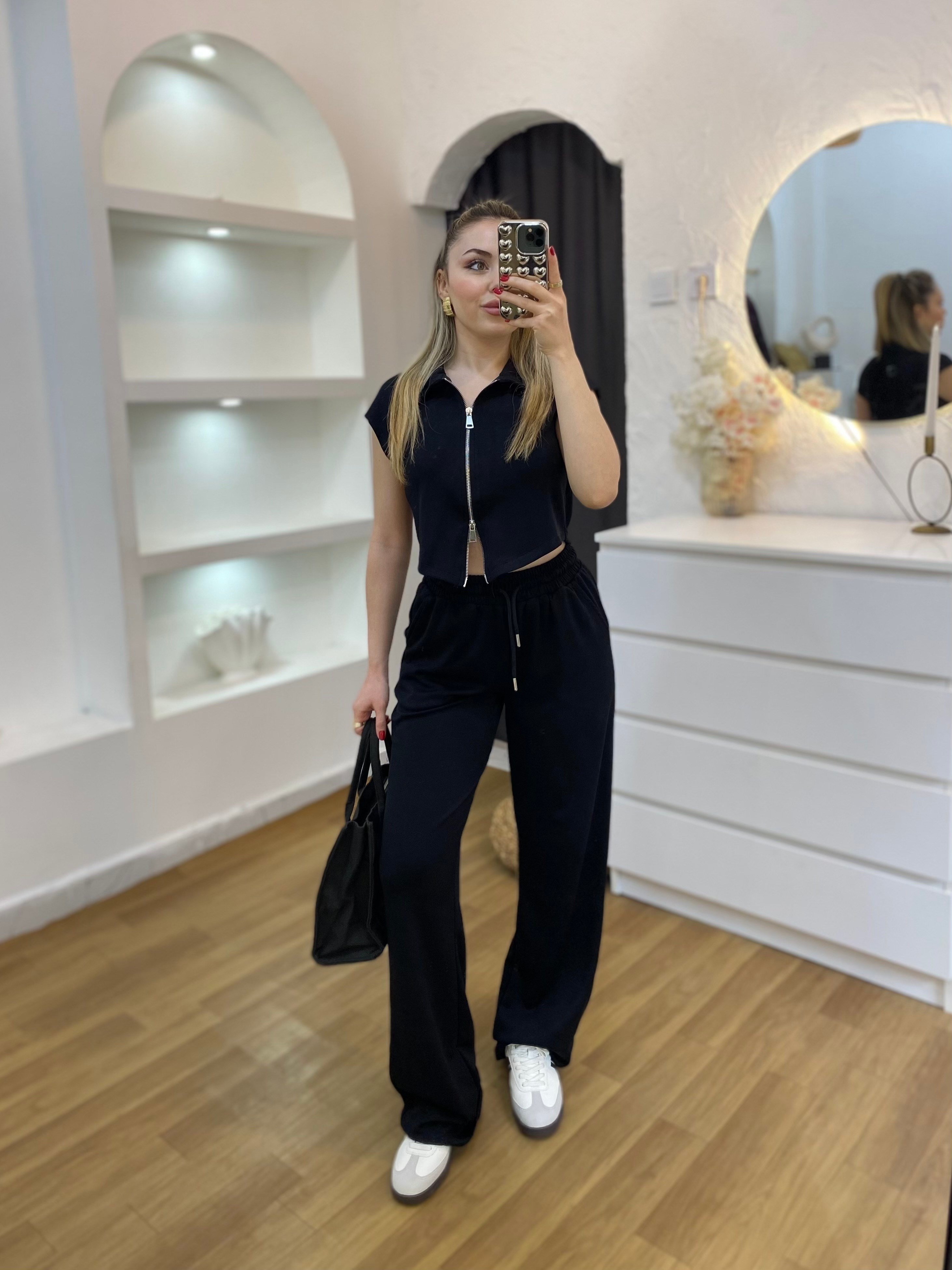 Siyah Fermuarlı Model Modal Takım