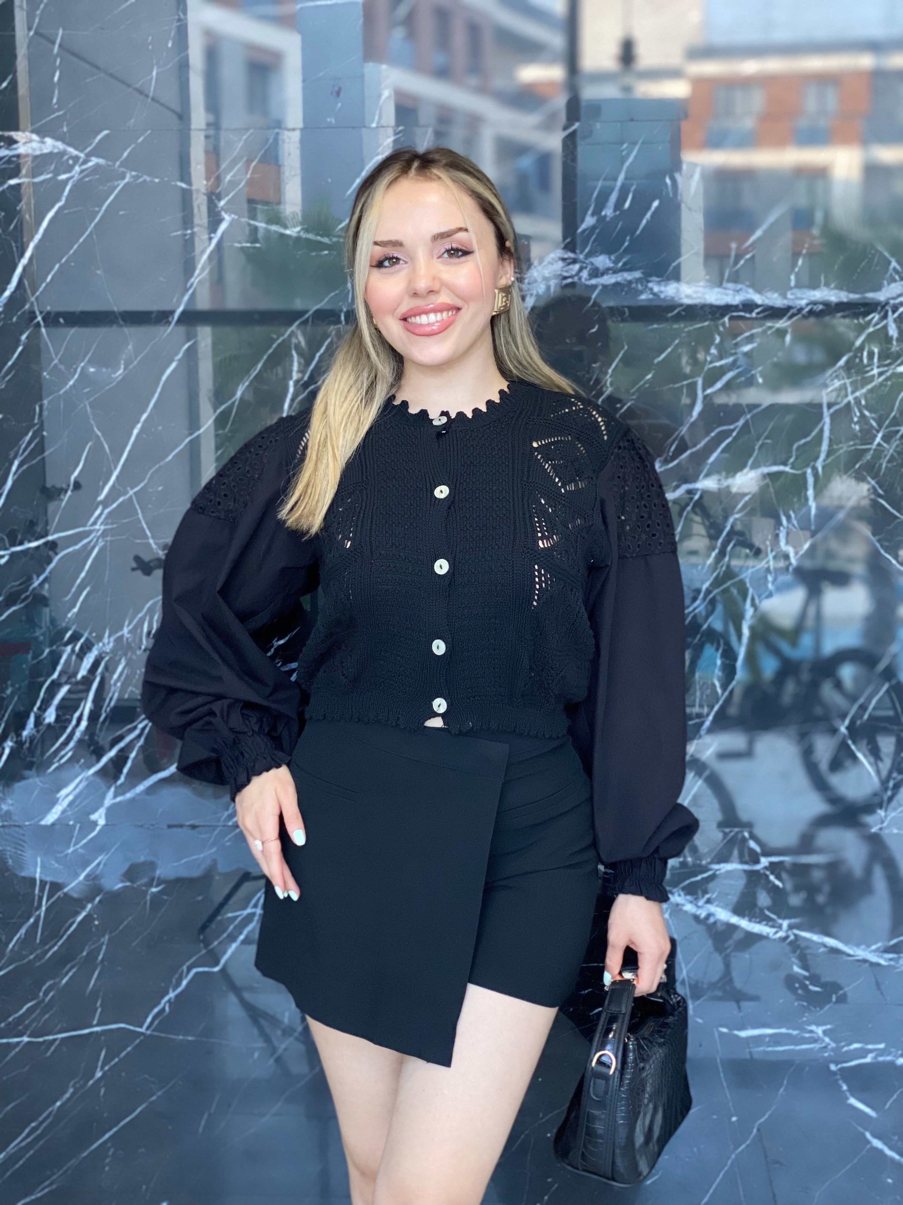 Siyah Premium Şort Etek