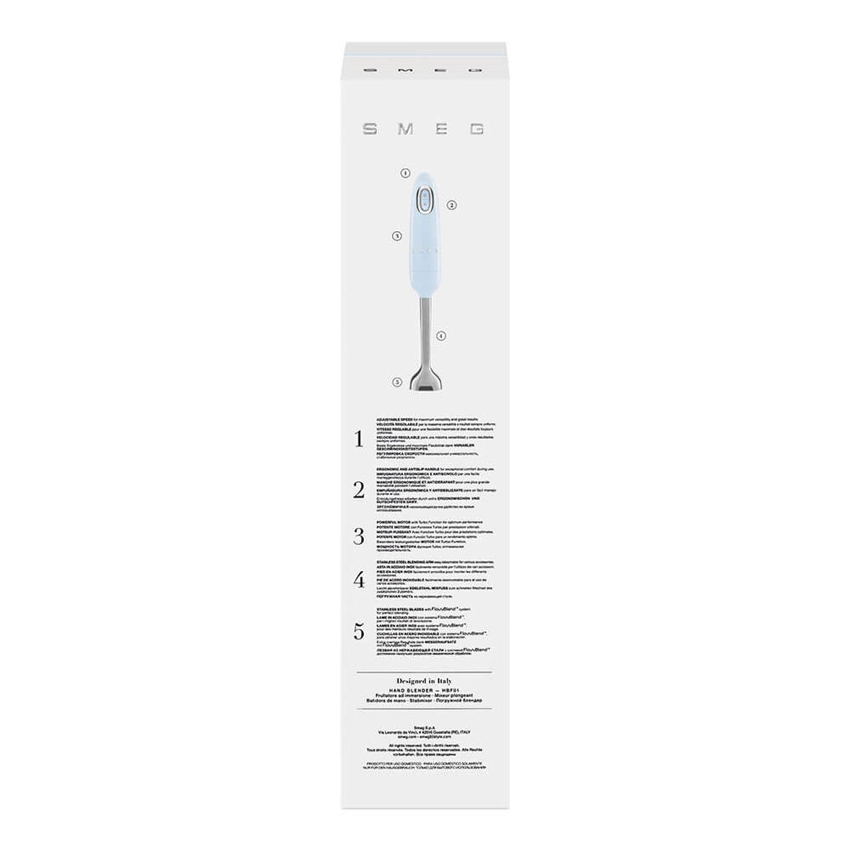 EL BLENDER - PASTEL MAVİ SMEG HBF01PBEU