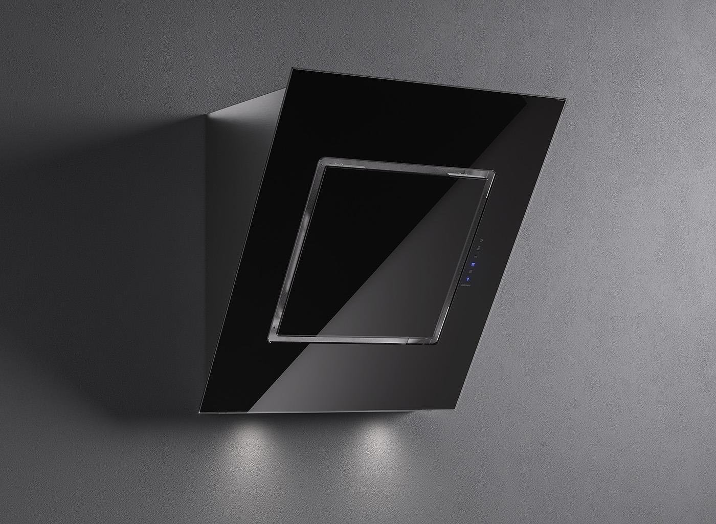 Falmec Quasar Duvar 60 cm Siyah 800 m³/h