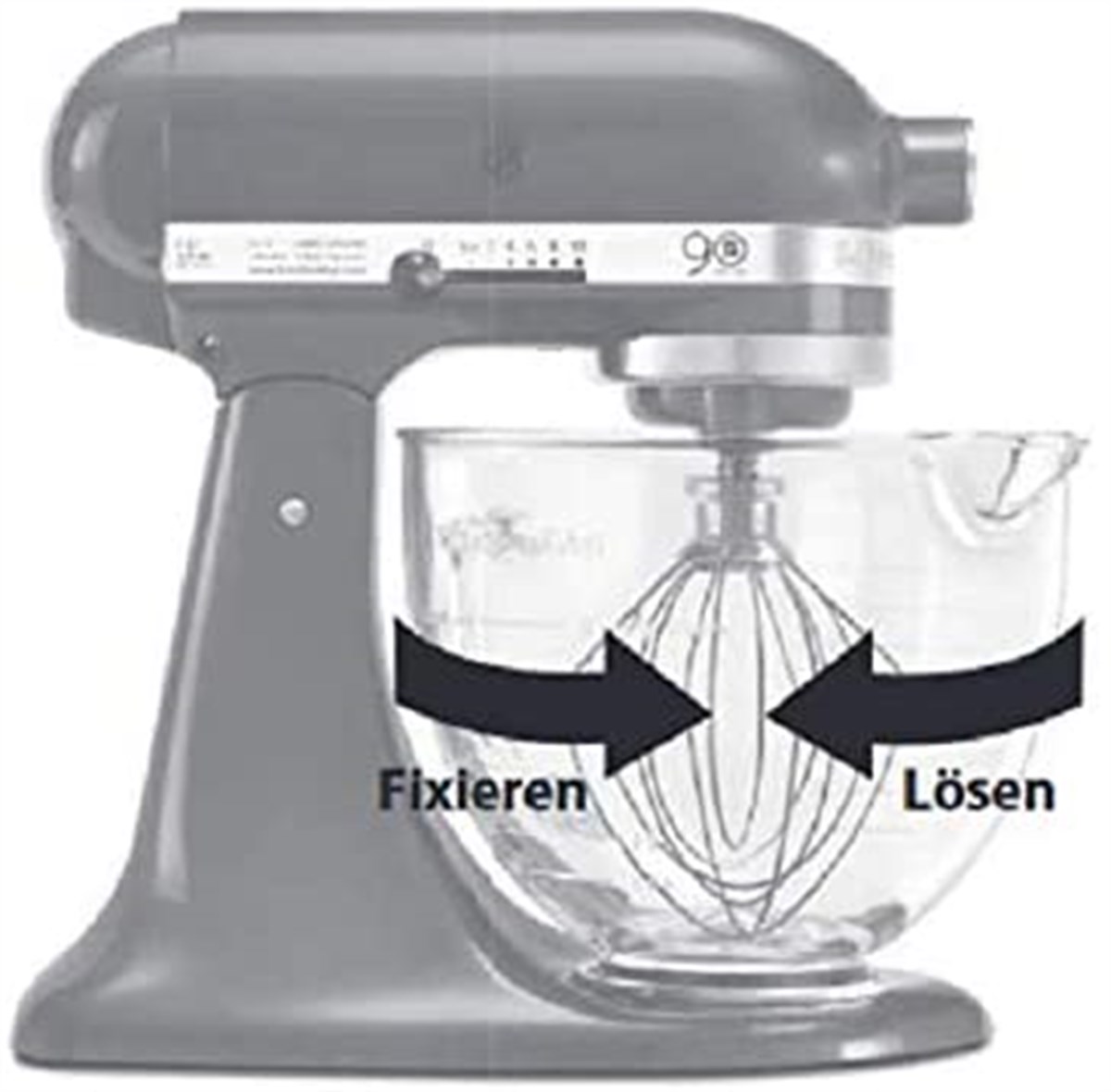 Kitchenaid 4,8L Stand Mikser Modelleri İçin Cam Kase-5K5GB-5KSM5GB