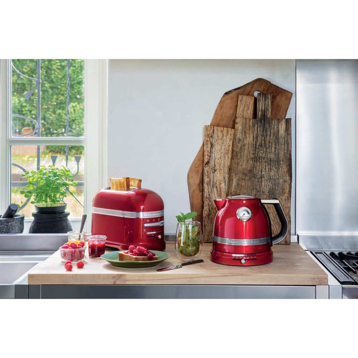 Kitchenaid Artisan 2 Hazneli Ekmek Kızartma Makinesi 5KMT2204ECA  Candy Apple
