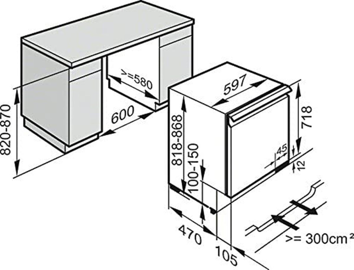 Miele KWT 4154/6321 UG Tezgahaltı Ankastre Şarap Dolabı