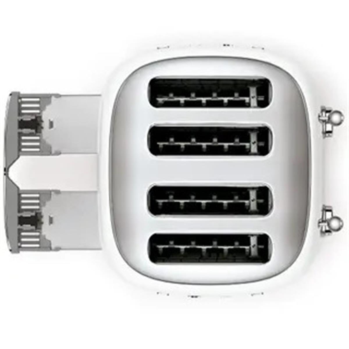 SMEG 4 DİLİM BEYAZ EKMEK KIZARTMA MAKİNESİ TSF03RDEU