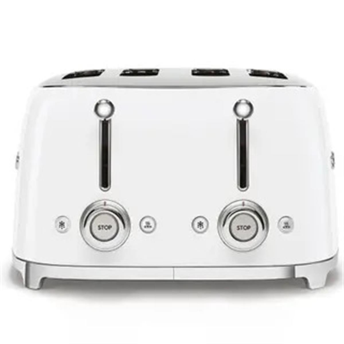 SMEG 4 DİLİM BEYAZ EKMEK KIZARTMA MAKİNESİ TSF03RDEU