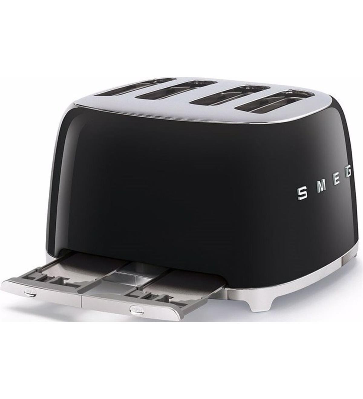 SMEG 4X4 DİLİMLİ SİYAH EKMEK KIZARTMA MAKİNESİ TSF03BLEU