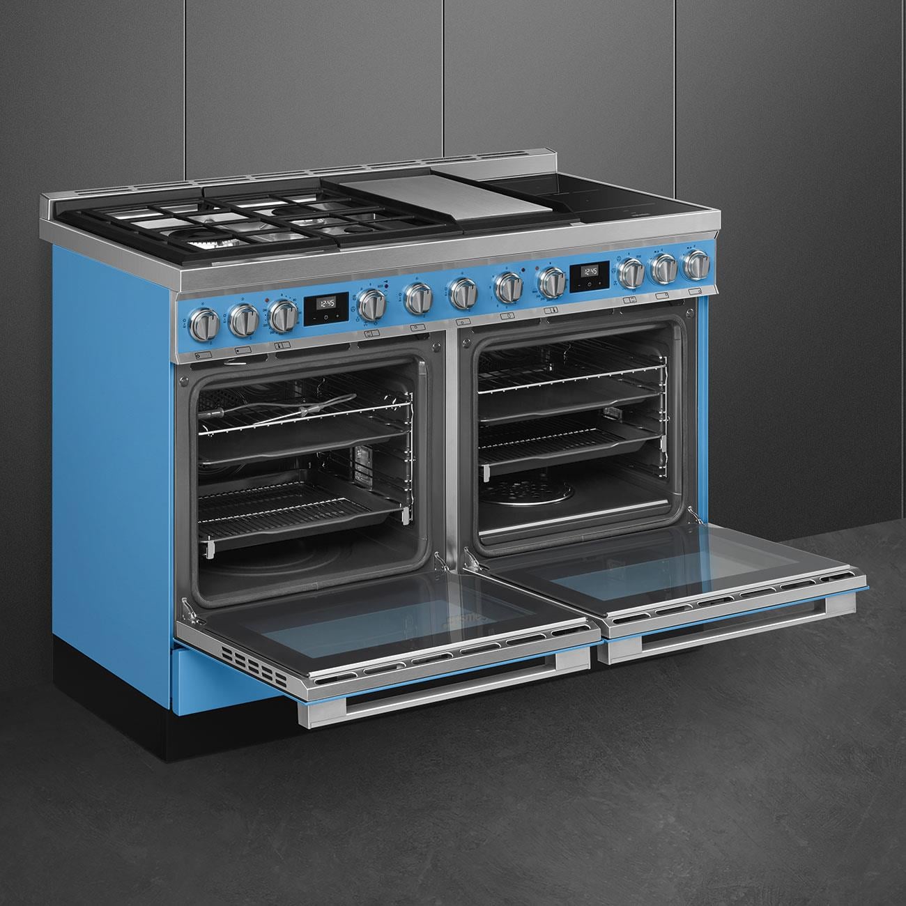 SMEG CPF120IGMPT PORTOFİNO TURKUAZ PİROLİTİK KUZİNE FIRIN