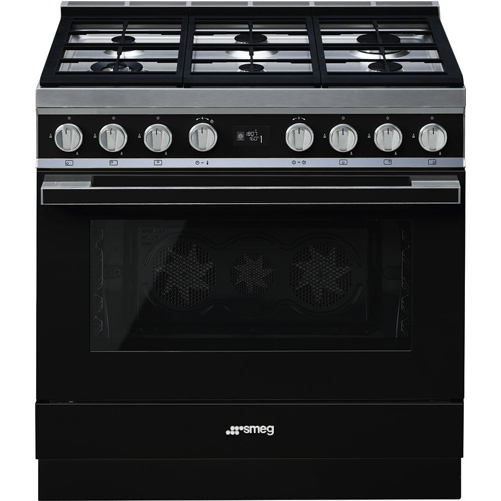 SMEG CPF9GPBL PORTOFİNO PİROLİTİK SİYAH KUZİNE FIRIN