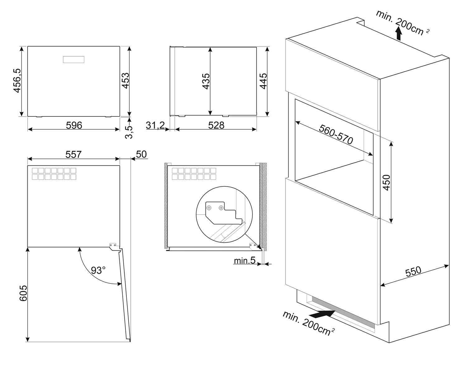 SMEG CVI321X3 KLASİK ANKASTRE ŞARAP SOĞUTUCU DOLAP