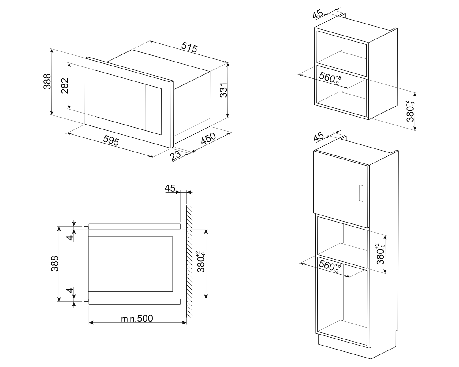 SMEG FMI625CN DOLCE STİL NOVO MİKRODALGA