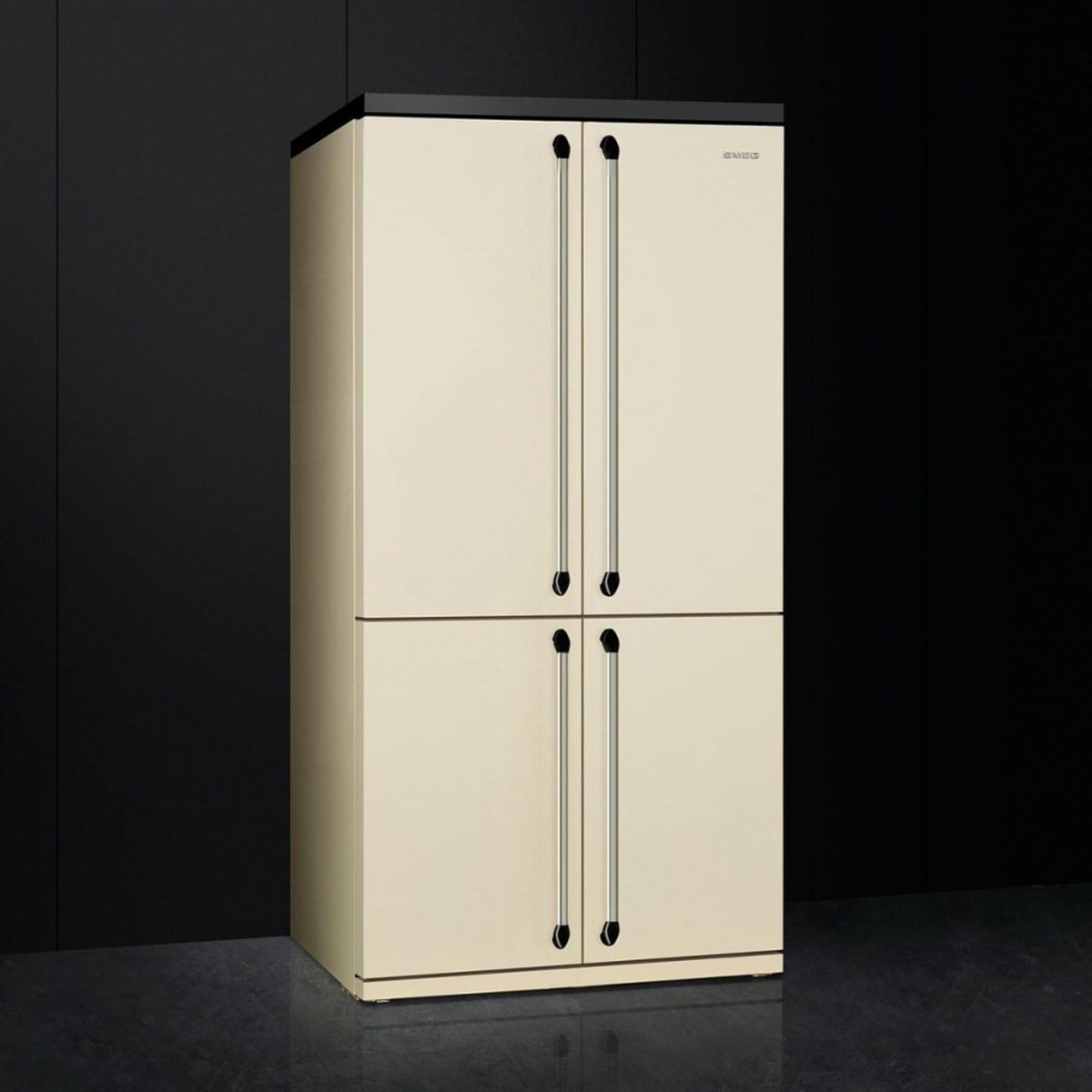 SMEG FQ960P VICTORIA KREM / GÜMÜŞ ESTETİK BUZDOLABI