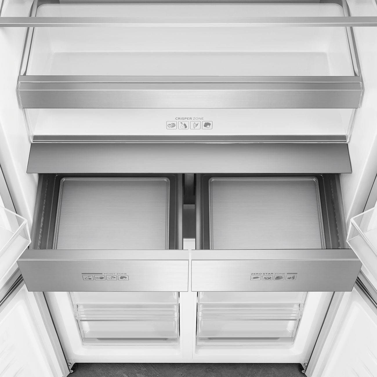 SMEG FQI60KD SATİNE SİYAH SOLO BUZDOLABI