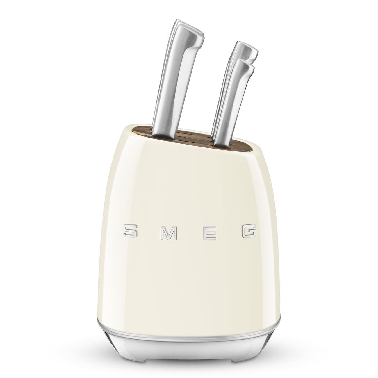 Smeg KBSF02CR Beyaz Bıçak Standlı Bıçak Seti (6 Bıçak)