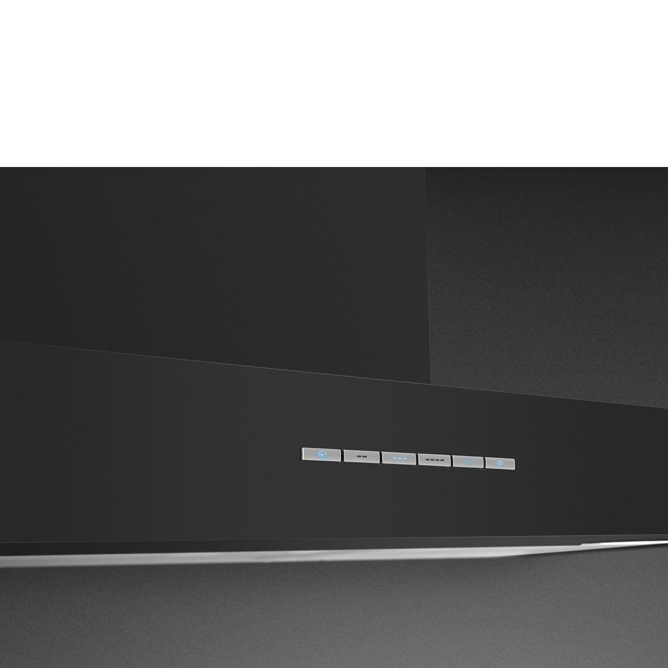 SMEG KBT900NE KLASİK MAT SİYAH DUVAR DAVLUMBAZ