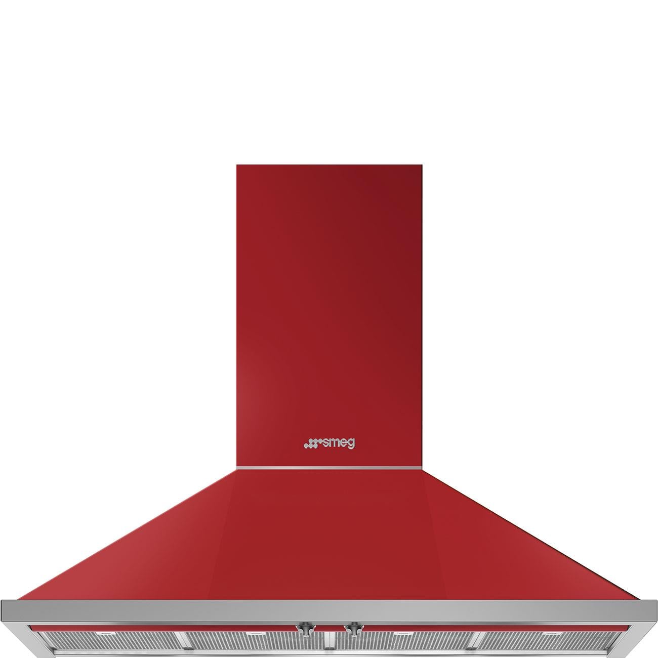 SMEG KPF12RD PORTOFİNO KIRMIZI DUVAR DAVLUMBAZI