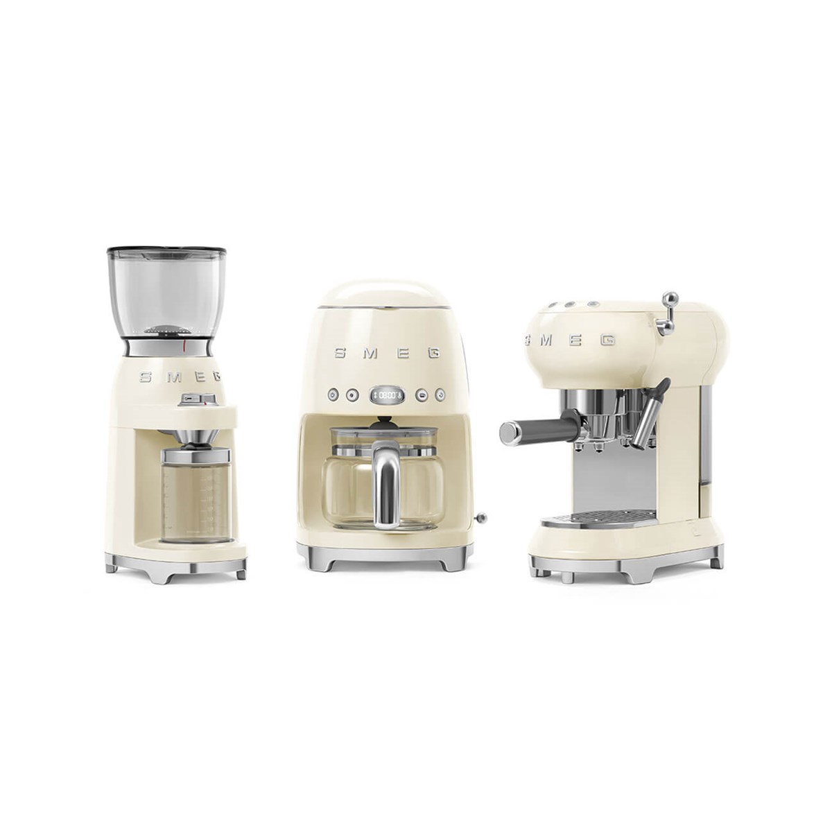 SMEG KREM ESPESSO KAHVE MAKİNESİ ECF01CREU