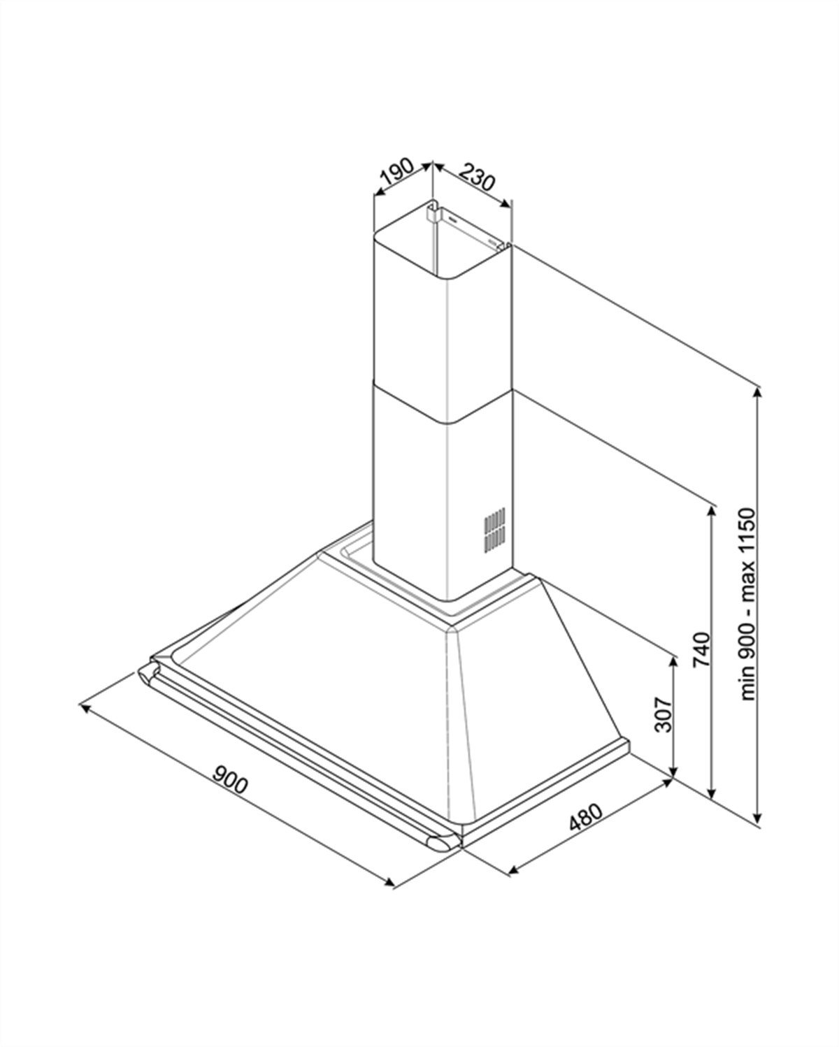 SMEG KTR90XE VICTORIA DUVAR ÇELİK DAVLUMVAZ