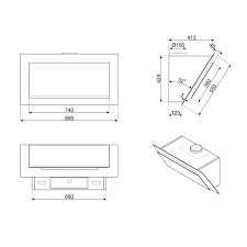 SMEG KV194G LİNEA NEPTUNE GREY ANKASTRE DUVAR DAVLUMBAZI