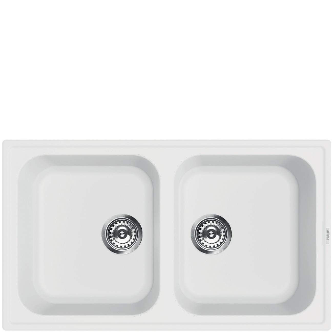 SMEG LZ862B BEYAZ 86CM GRANİT EVİYE
