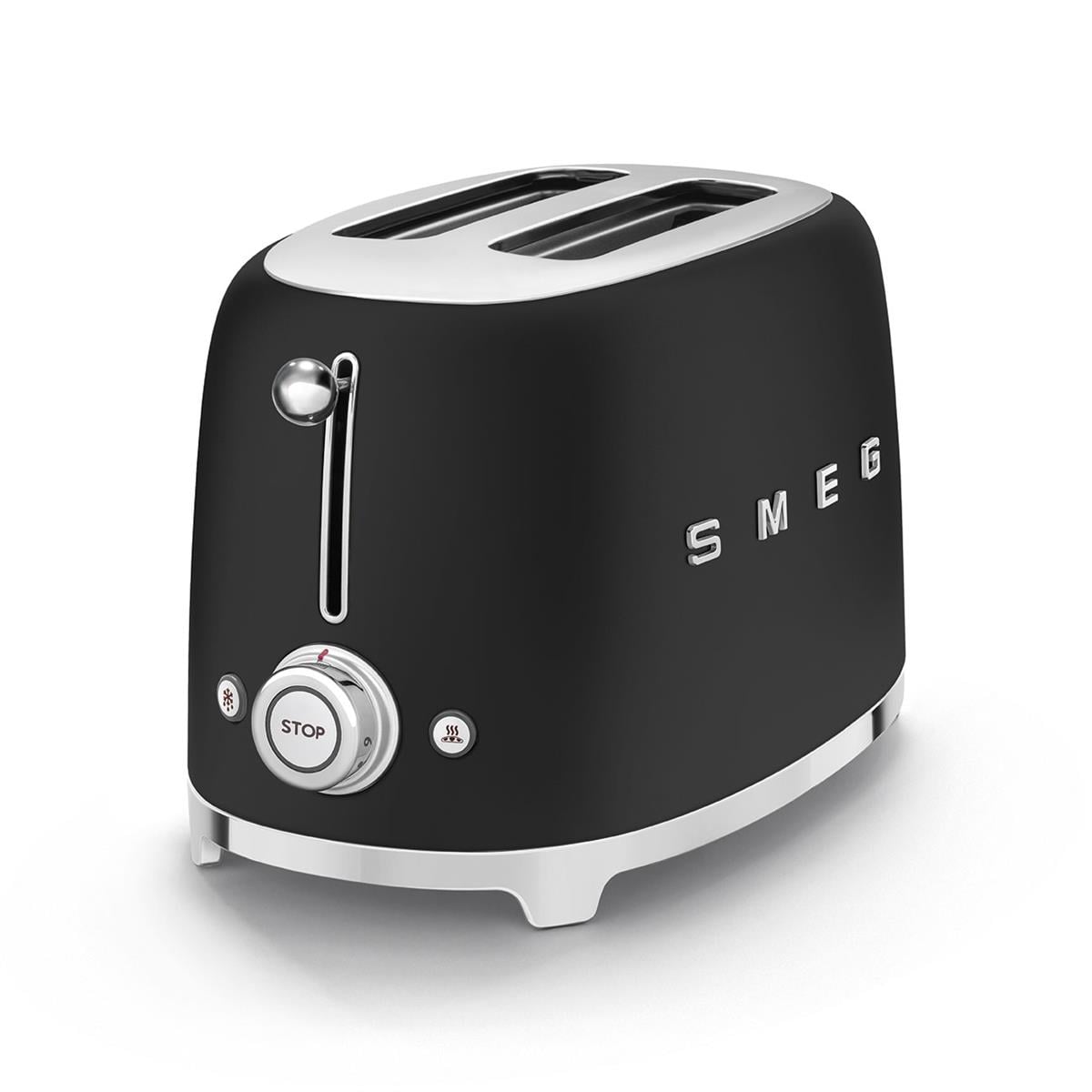 SMEG MAT SİYAH EKMEK KIZARTMA MAKİNESİ TSF01BLMEU