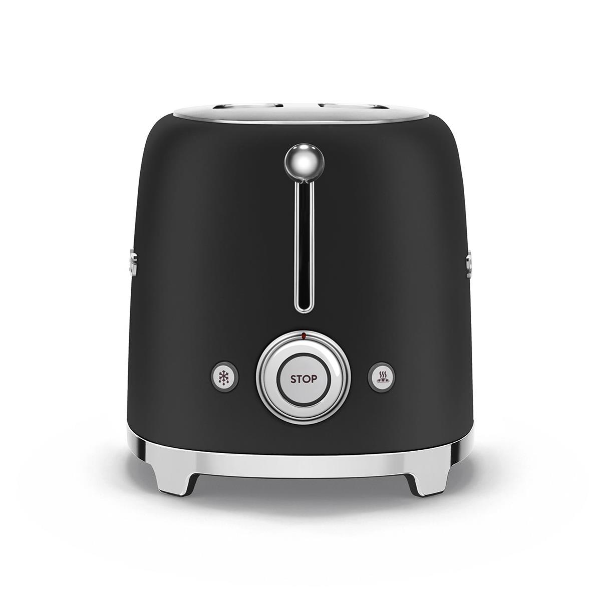 SMEG MAT SİYAH EKMEK KIZARTMA MAKİNESİ TSF01BLMEU