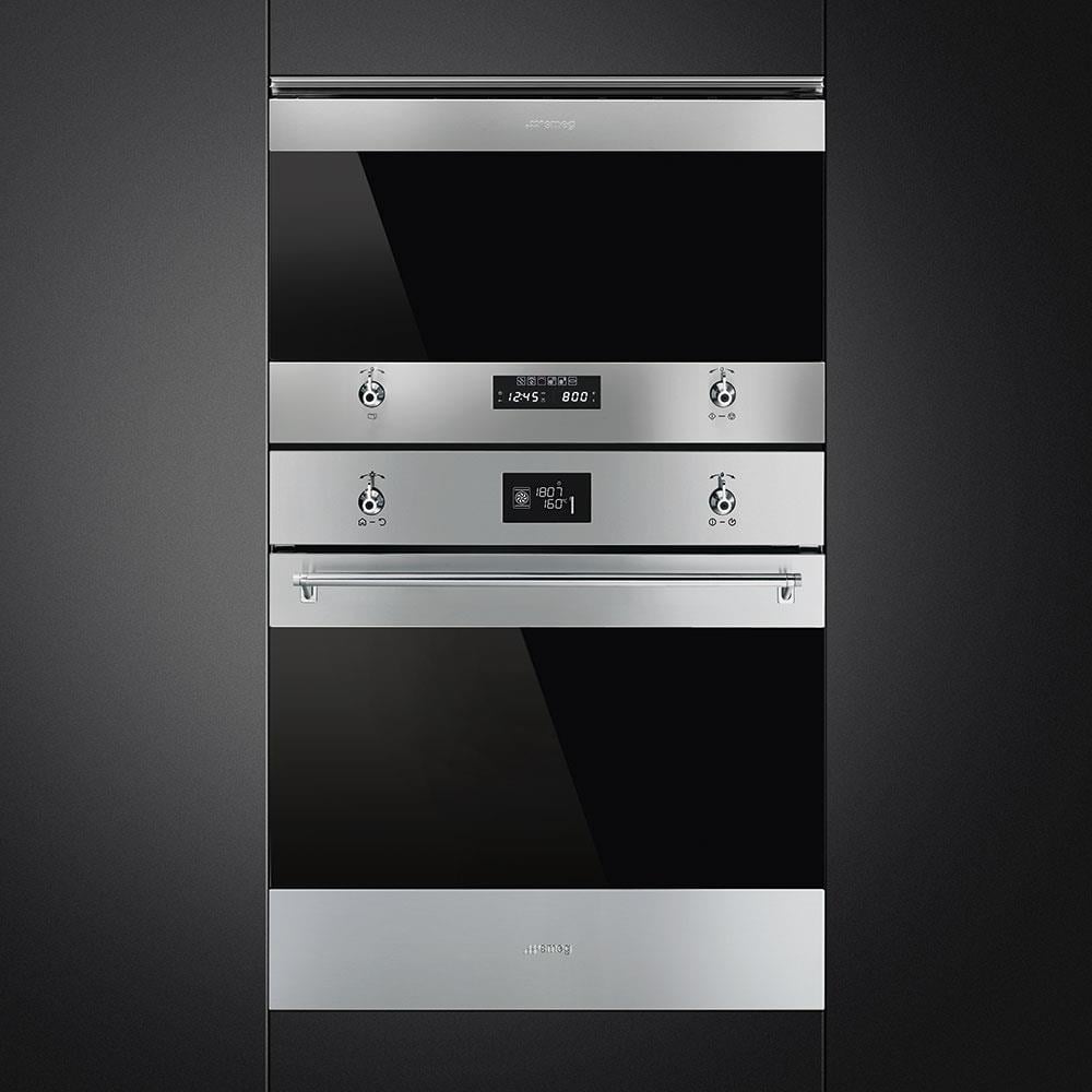 SMEG MP322X1 KLASİK ÇELİK MİKRODALGA
