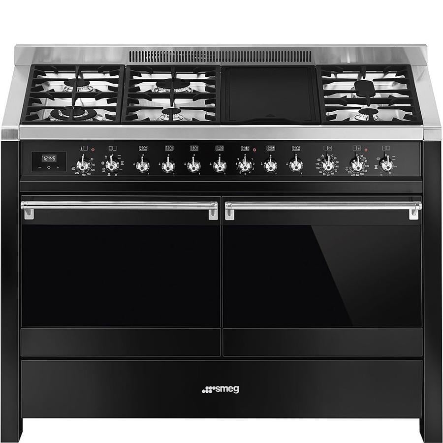 Smeg Opera A4-BL-81 Siyah Kuzine Fırın 120 Cm