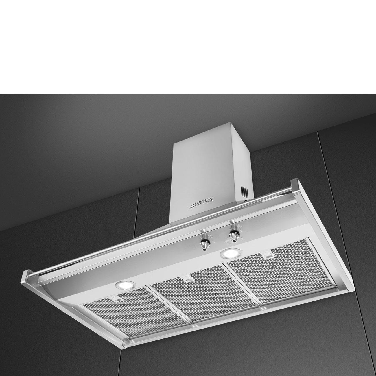 Smeg Opera KD90HXE Çelik Duvar Davlumbazı 90 Cm