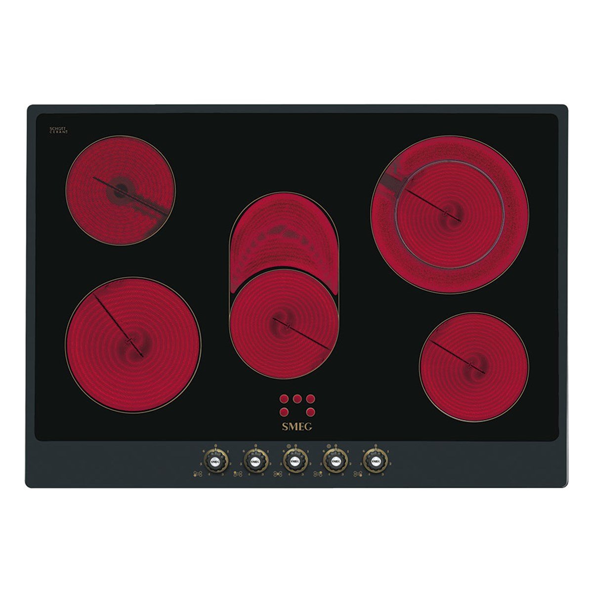 SMEG P875AO COLONIAL ANTRASİT ELEKTİRİKLİ OCAK