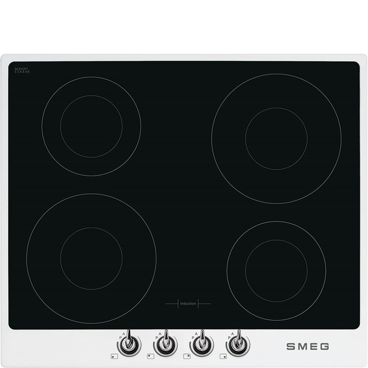 SMEG PI964B LİNEA VICTORIA BEYAZ İNDÜKSİYONLU OCAK