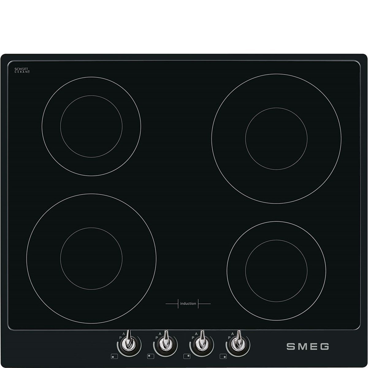 SMEG PI964N LİNEA VICTORIA SİYAH İNDÜKSİYONLU OCAK