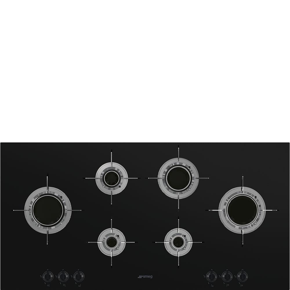 SMEG PVL6106CN DOLCE STİL NOVO SİYAH GAZLI OCAK