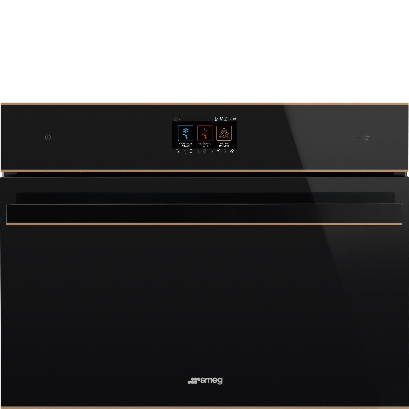 SMEG SBC4604WNR DOLCE STİL NOVO SİYAH CAM BAKIR ESTETİK BLAST CHİLLER