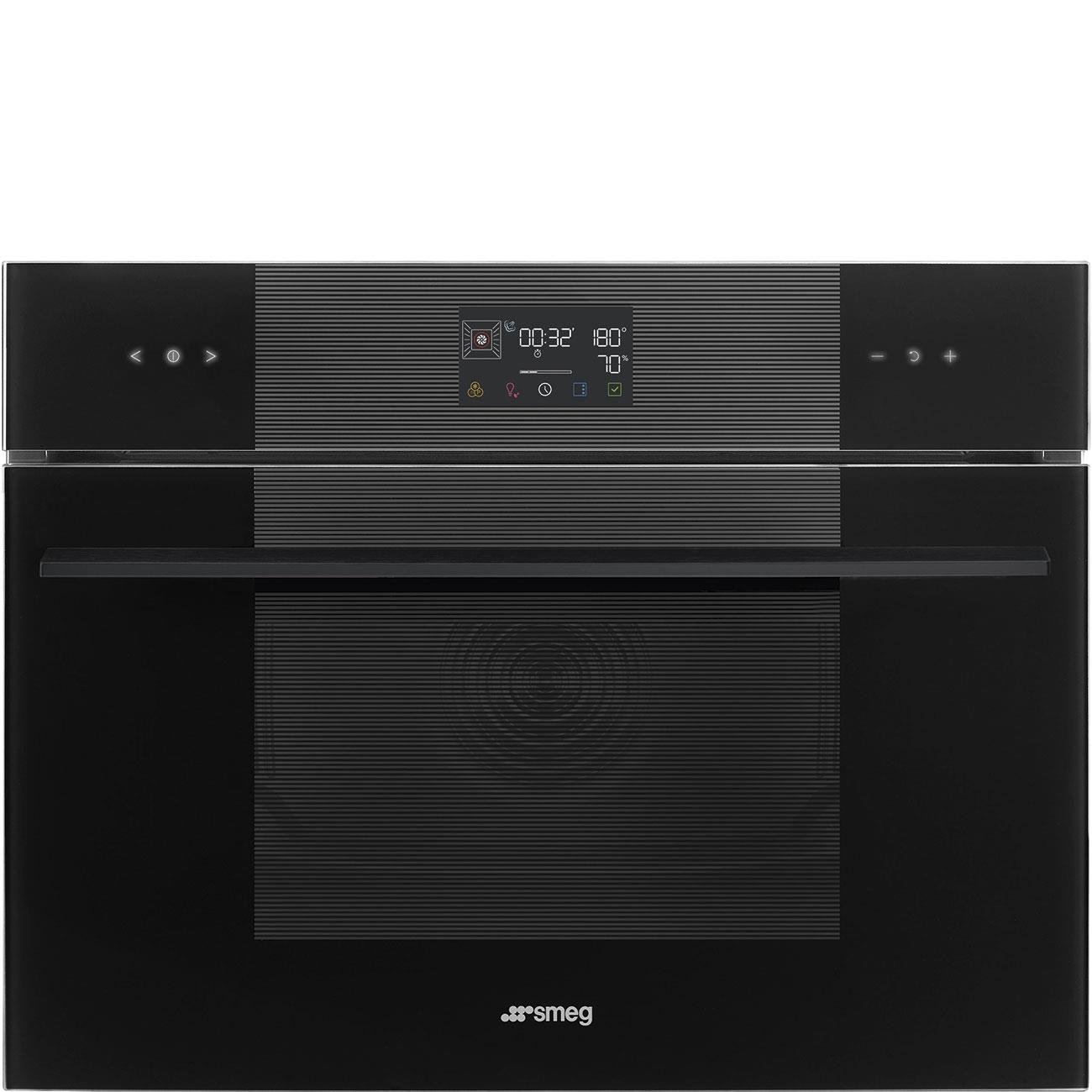 SMEG SO4102S3B3 LİNEA DEEP BLACK KOMBİ BUHARLI FIRIN