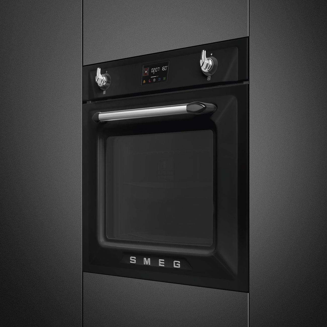SMEG SOP6902S2PN VICTORIA PİROLİTİK SİYAH FIRIN