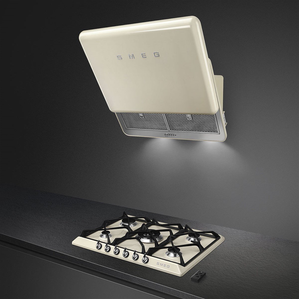 SMEG SR975PGH LİNEA VICTORIA KREM GAZLI OCAK