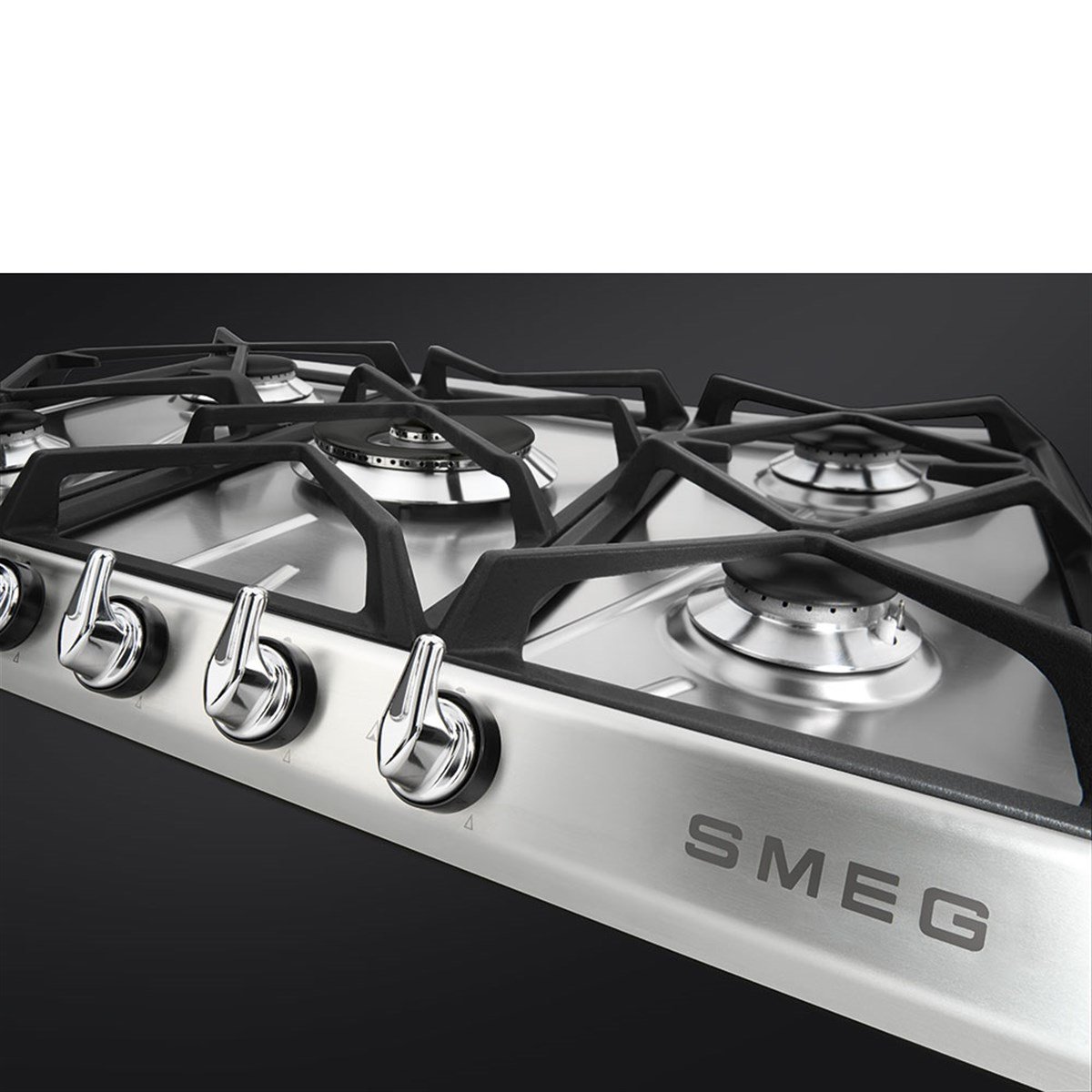SMEG SR975XGH LİNEA VICTORIA ÇELİK GAZLI OCAK