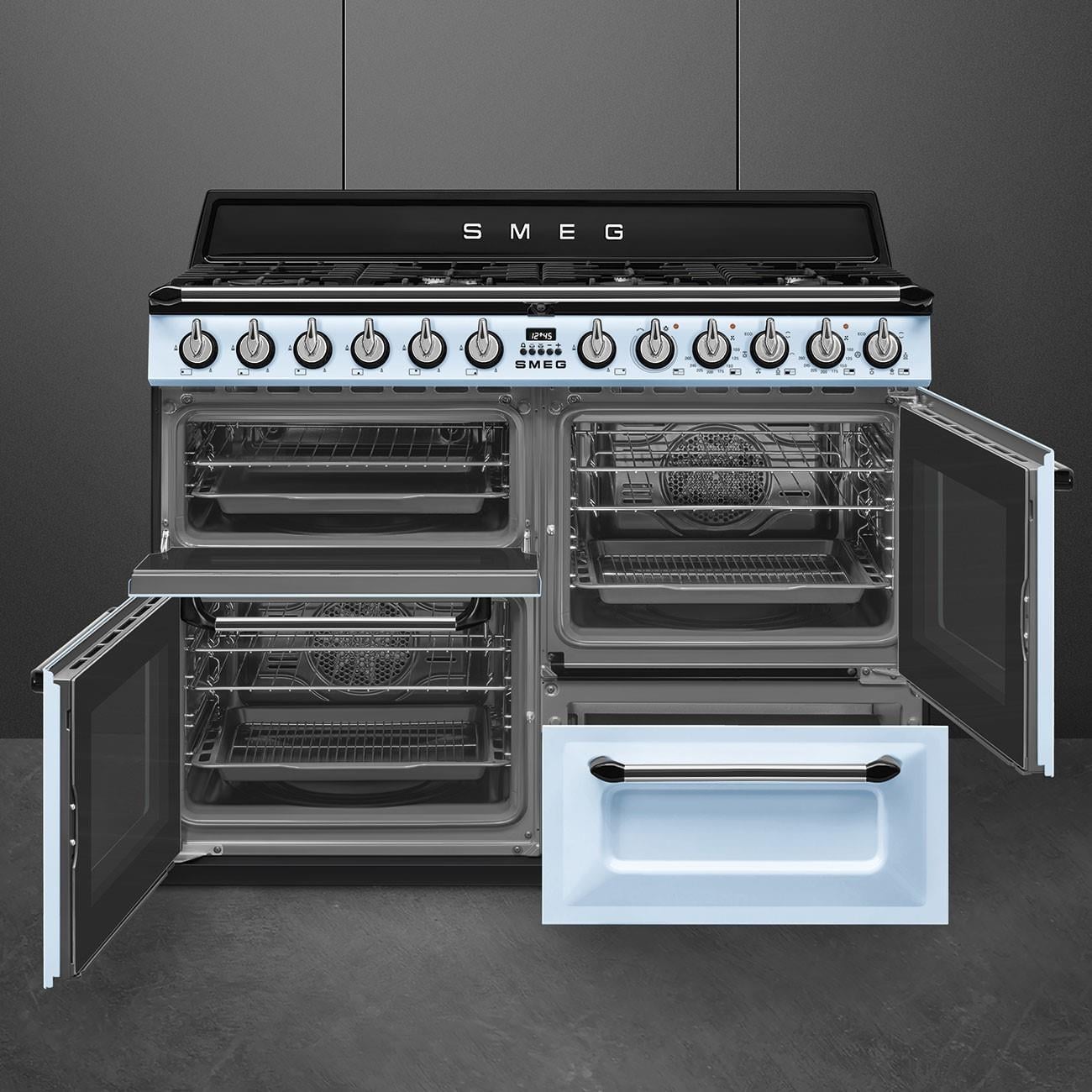 SMEG TR4110AZ Victoria Pastel Mavi  110cm Kuzine Fırın