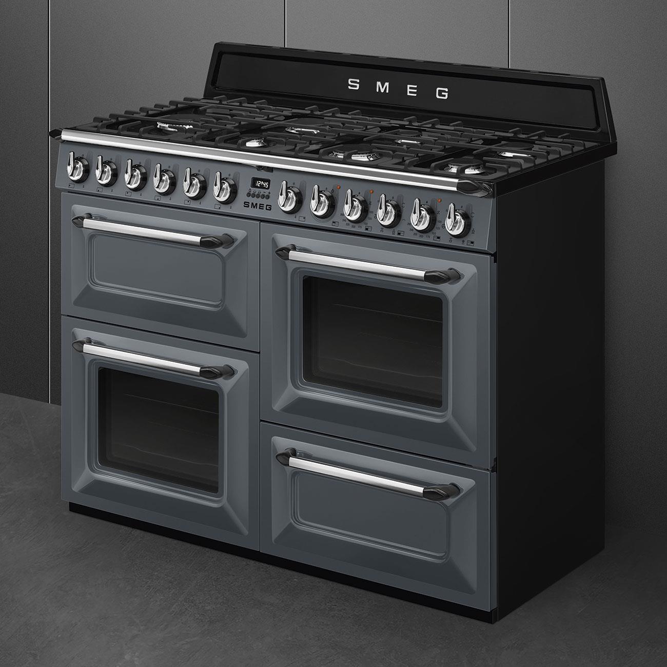 SMEG TR4110GR VİCTORİA BARUT GRİSİ KUZİNE FIRIN