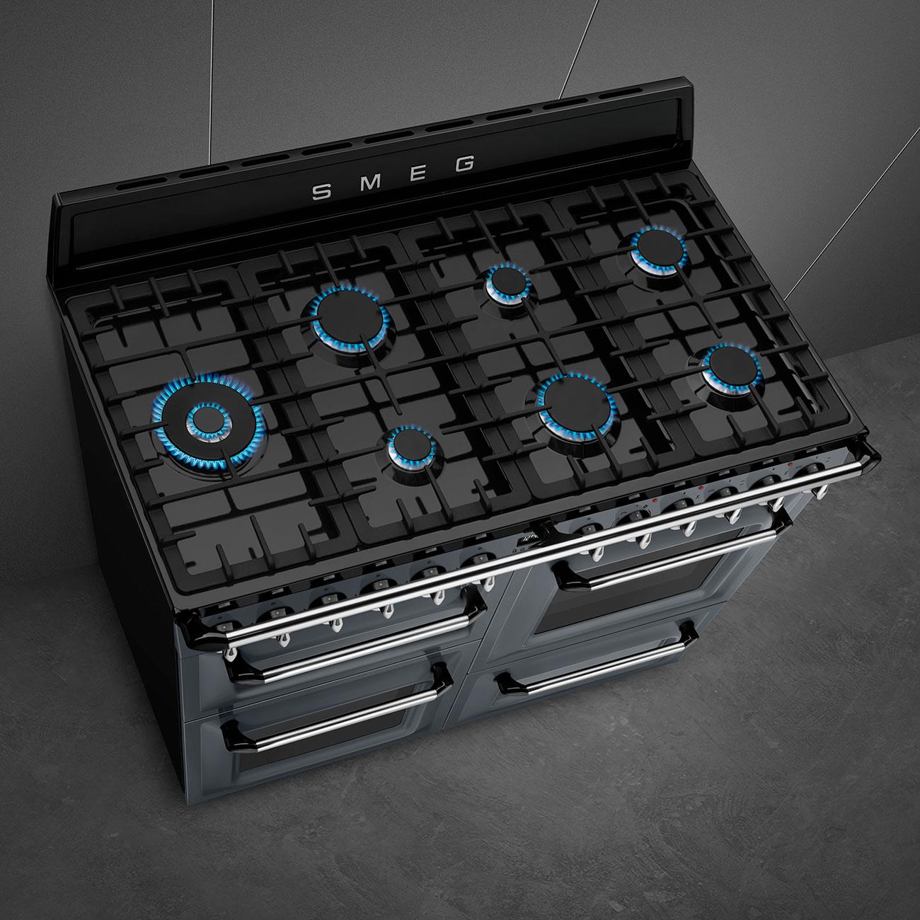 SMEG TR4110GR VİCTORİA BARUT GRİSİ KUZİNE FIRIN