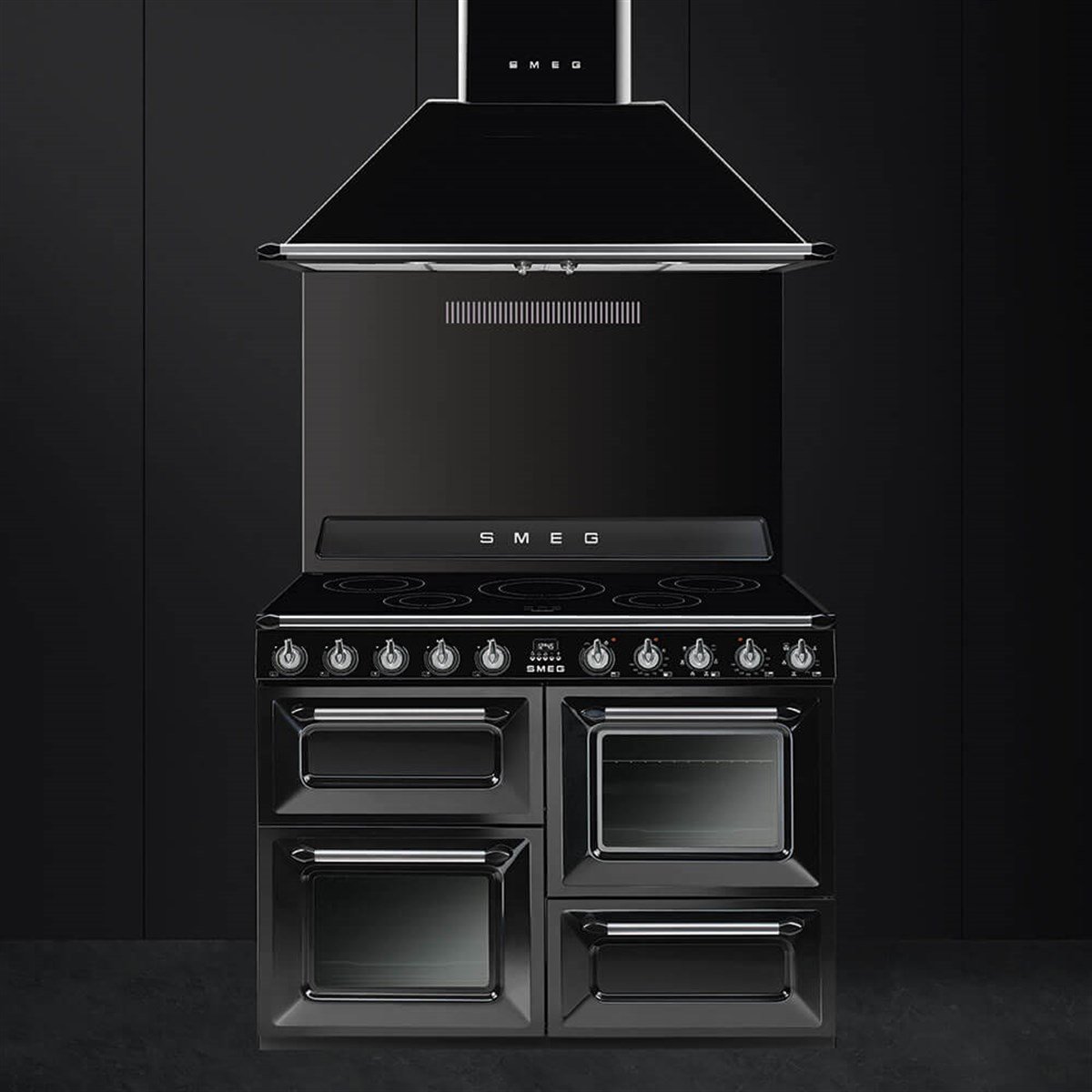 SMEG TR4110IBL 110cm KUZİNE FIRIN SİYAH